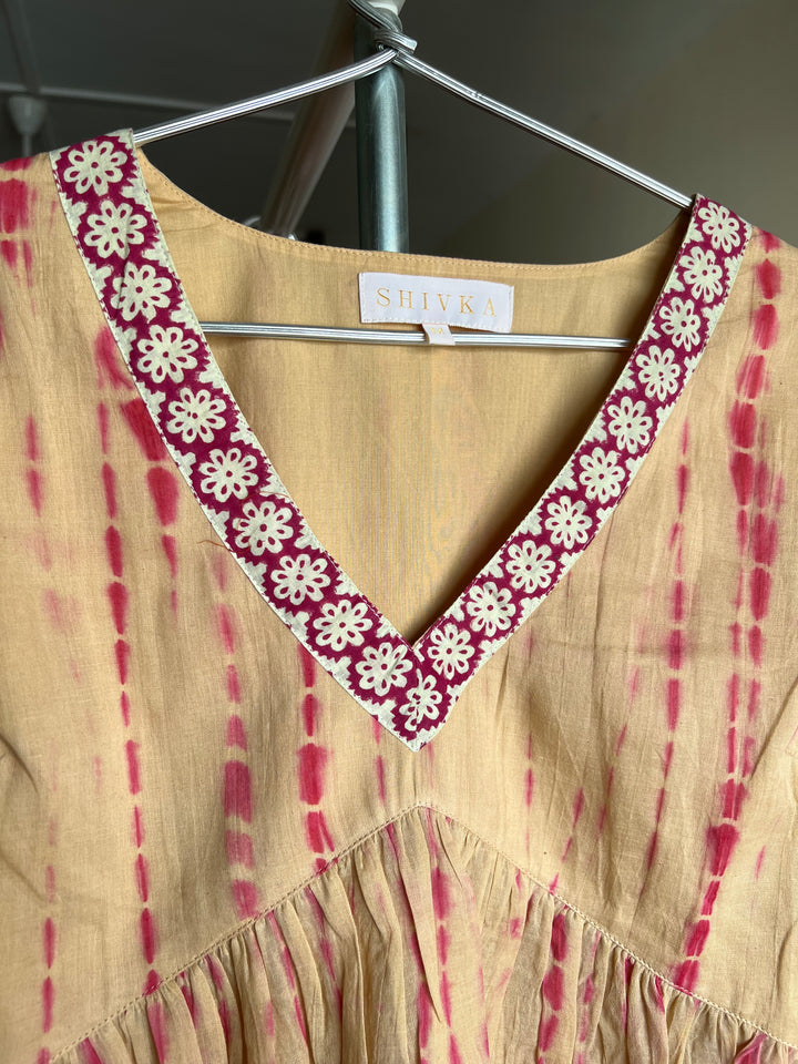 Tie & Dye Top/ Pleated Top/ Western Wear/ Stylish Top