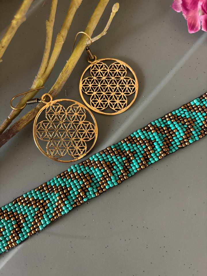 Beaded Choker with Hoops - Unmatched Quality and Style