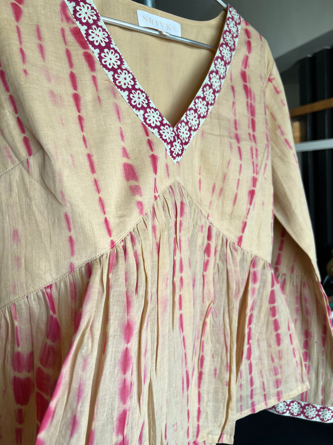 Tie & Dye Top/ Pleated Top/ Western Wear/ Stylish Top