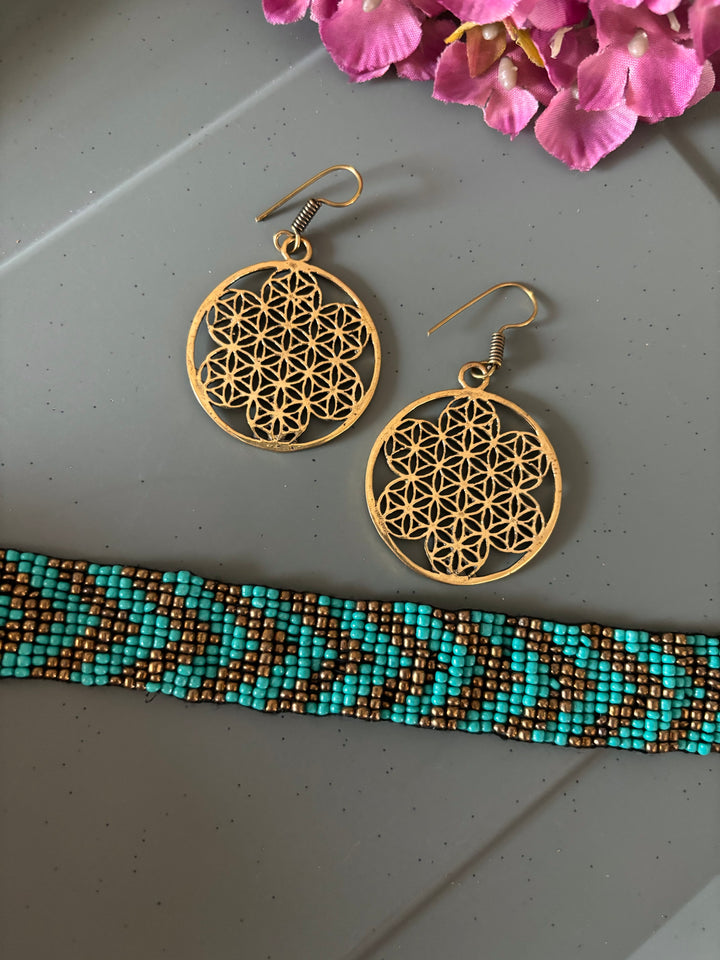 Beaded Choker with Hoops - Unmatched Quality and Style