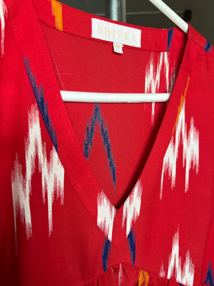 Indian Print Top/ Pleated Top/ Western Wear/ Stylish Top