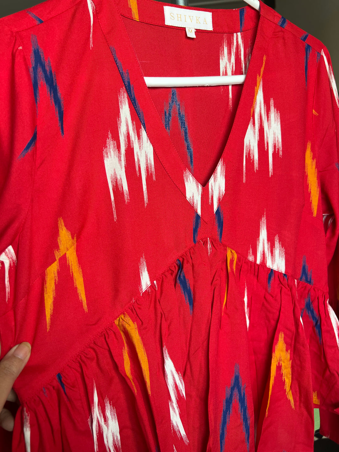 Indian Print Top/ Pleated Top/ Western Wear/ Stylish Top