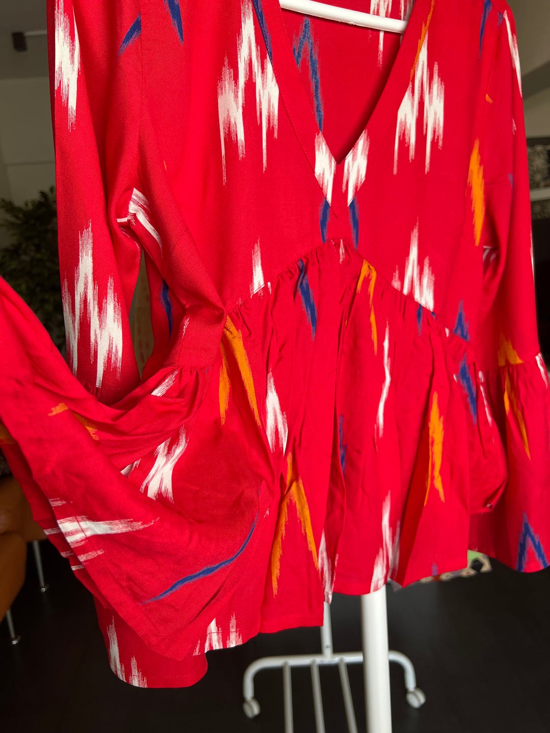 Indian Print Top/ Pleated Top/ Western Wear/ Stylish Top