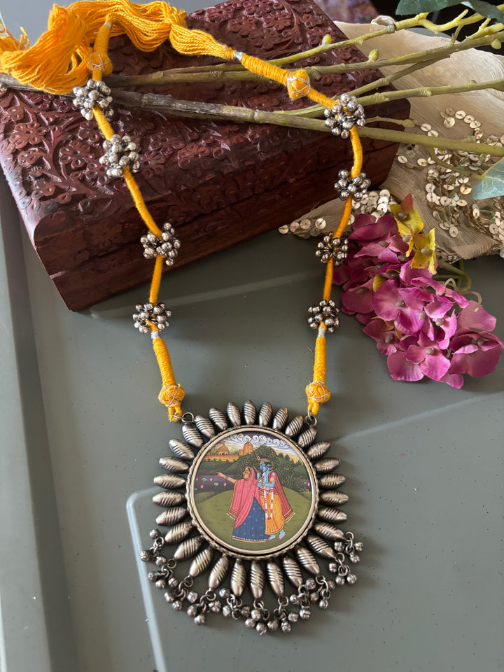 Antique Hand Painted Necklace - Premium Quality Craftsmanship