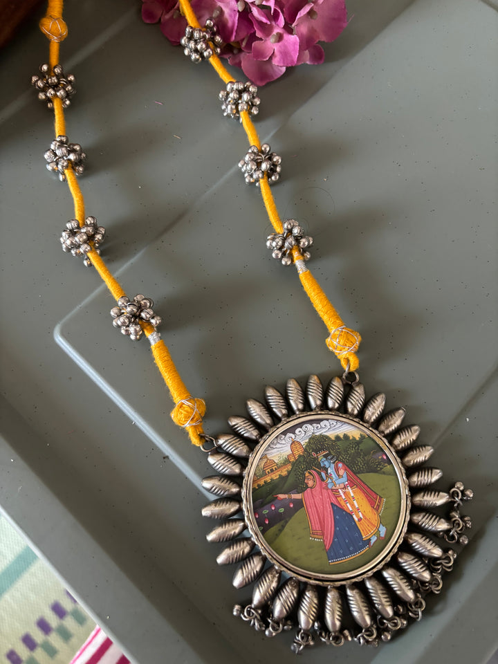 Antique Hand Painted Necklace - Premium Quality Craftsmanship