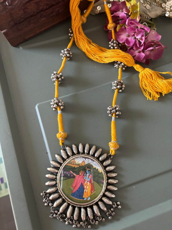 Antique Hand Painted Necklace - Premium Quality Craftsmanship