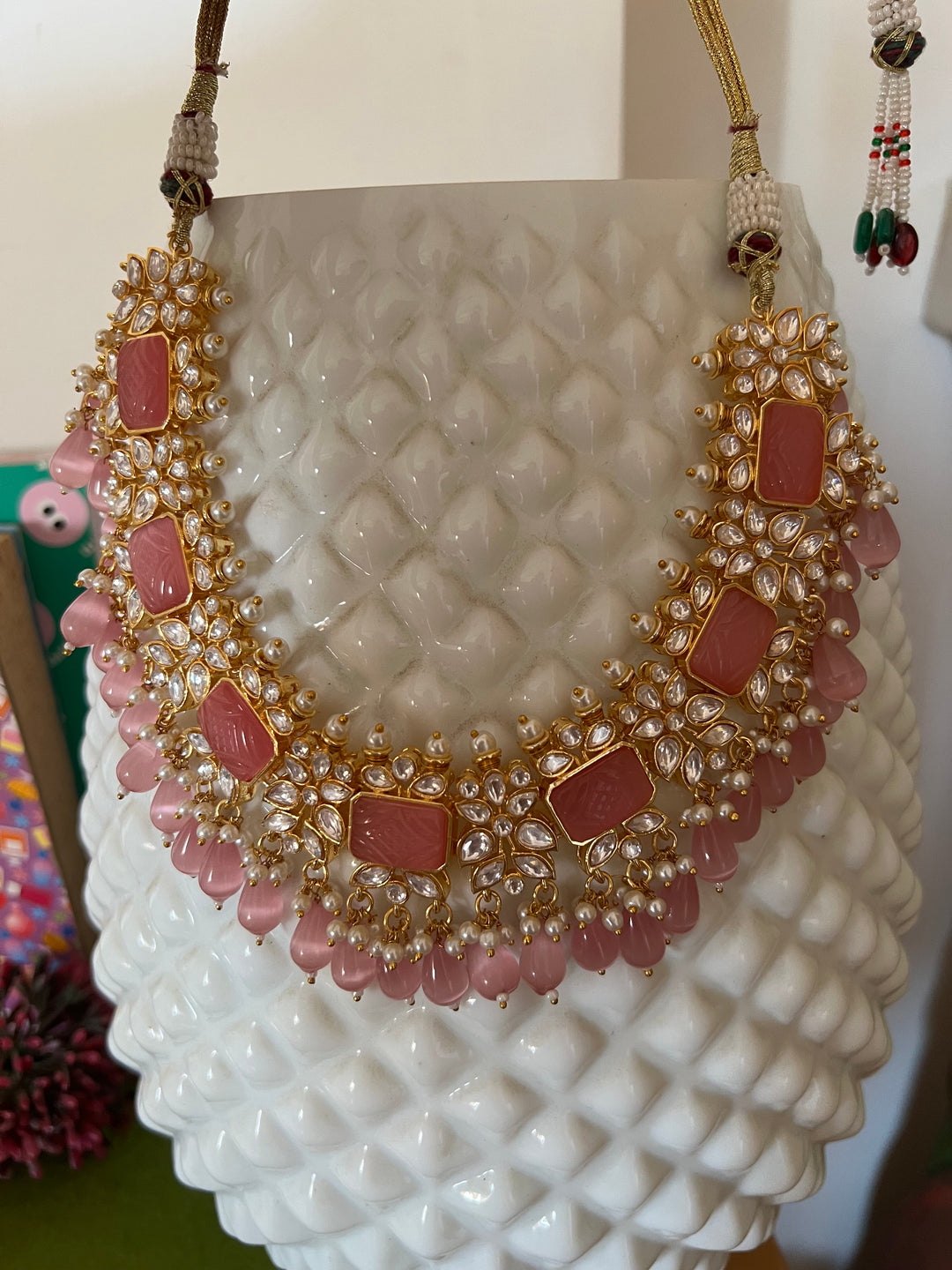 Royal Bridal Choker Necklace with Earrings and Maangtikka