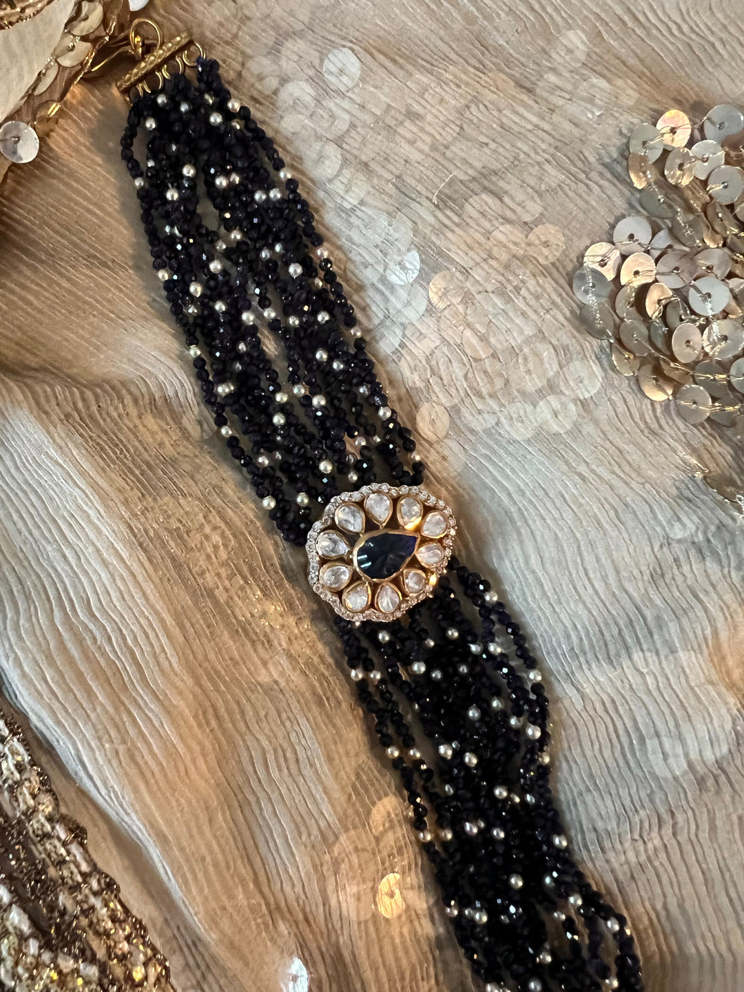 Exquisite 925 Silver Polki Bracelet - Unparalleled Quality and Style