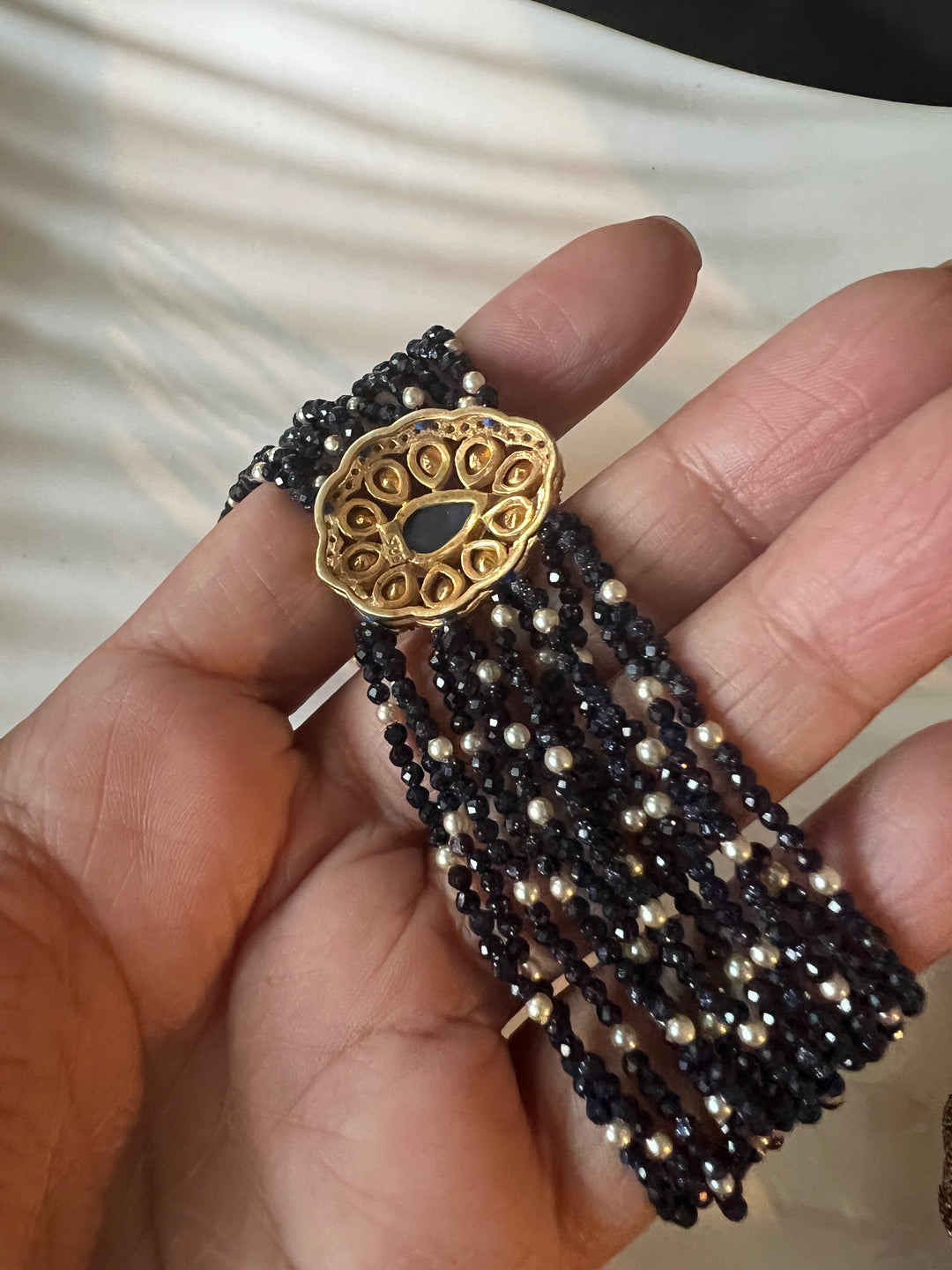 Exquisite 925 Silver Polki Bracelet - Unparalleled Quality and Style