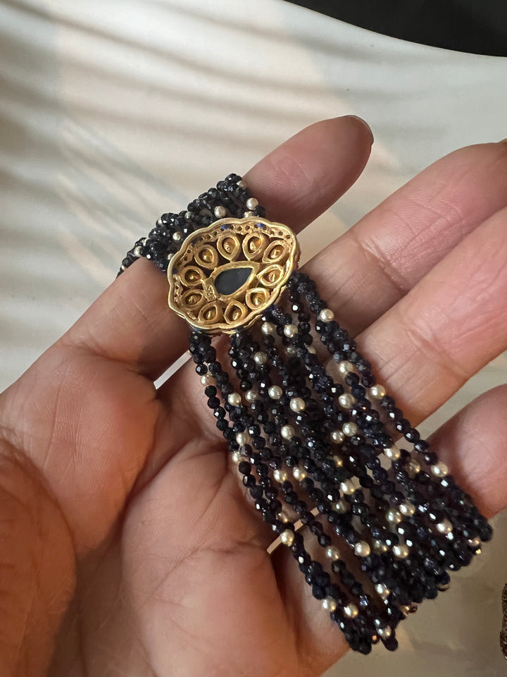 Exquisite 925 Silver Polki Bracelet - Unparalleled Quality and Style