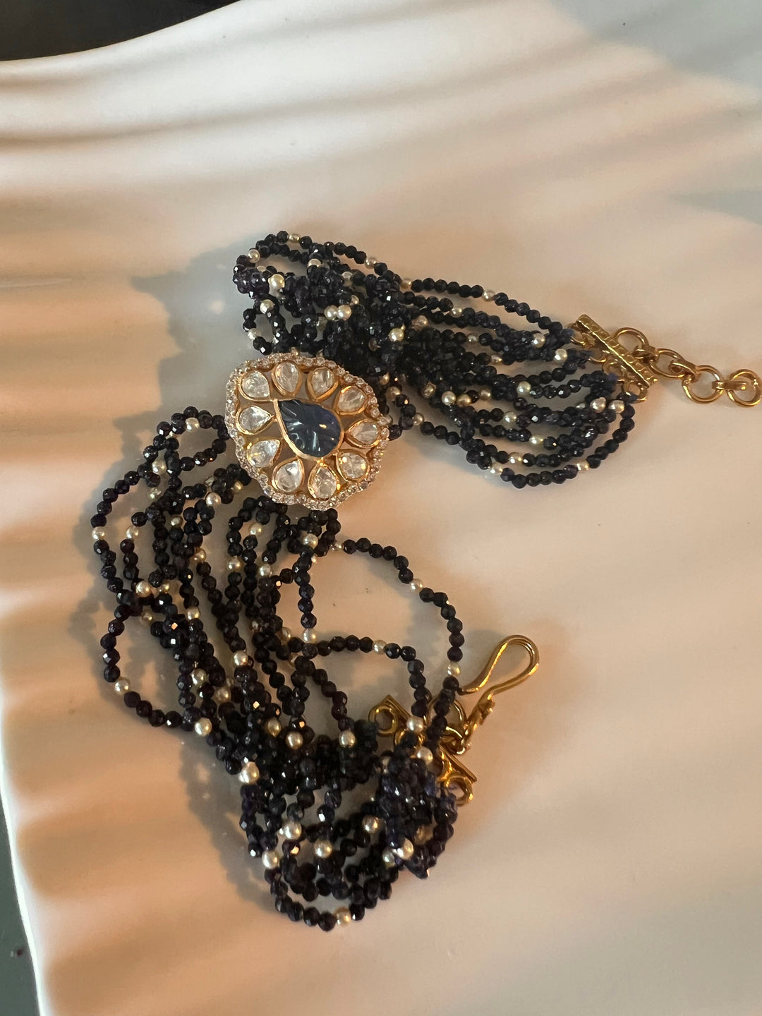 Exquisite 925 Silver Polki Bracelet - Unparalleled Quality and Style