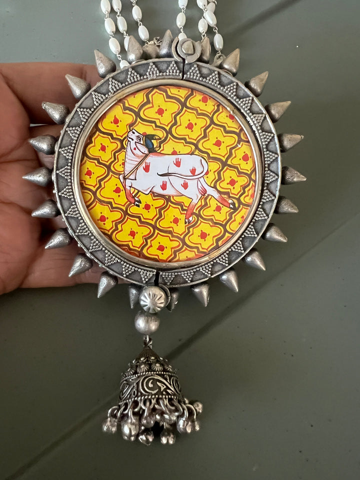 Antique Hand painted Pendant Necklace - Premium Quality Craftsmanship