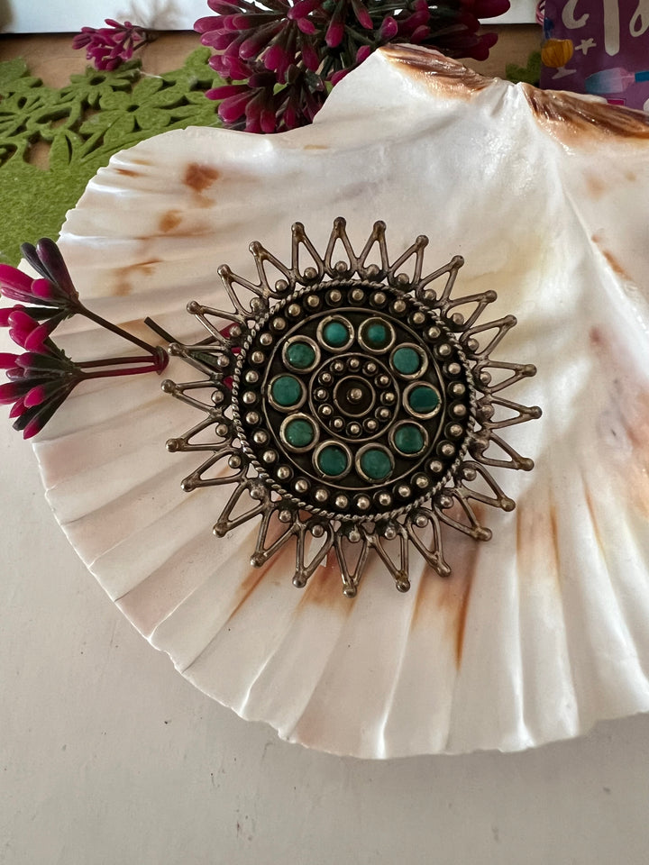 Oversized Turquoise Statement Ring