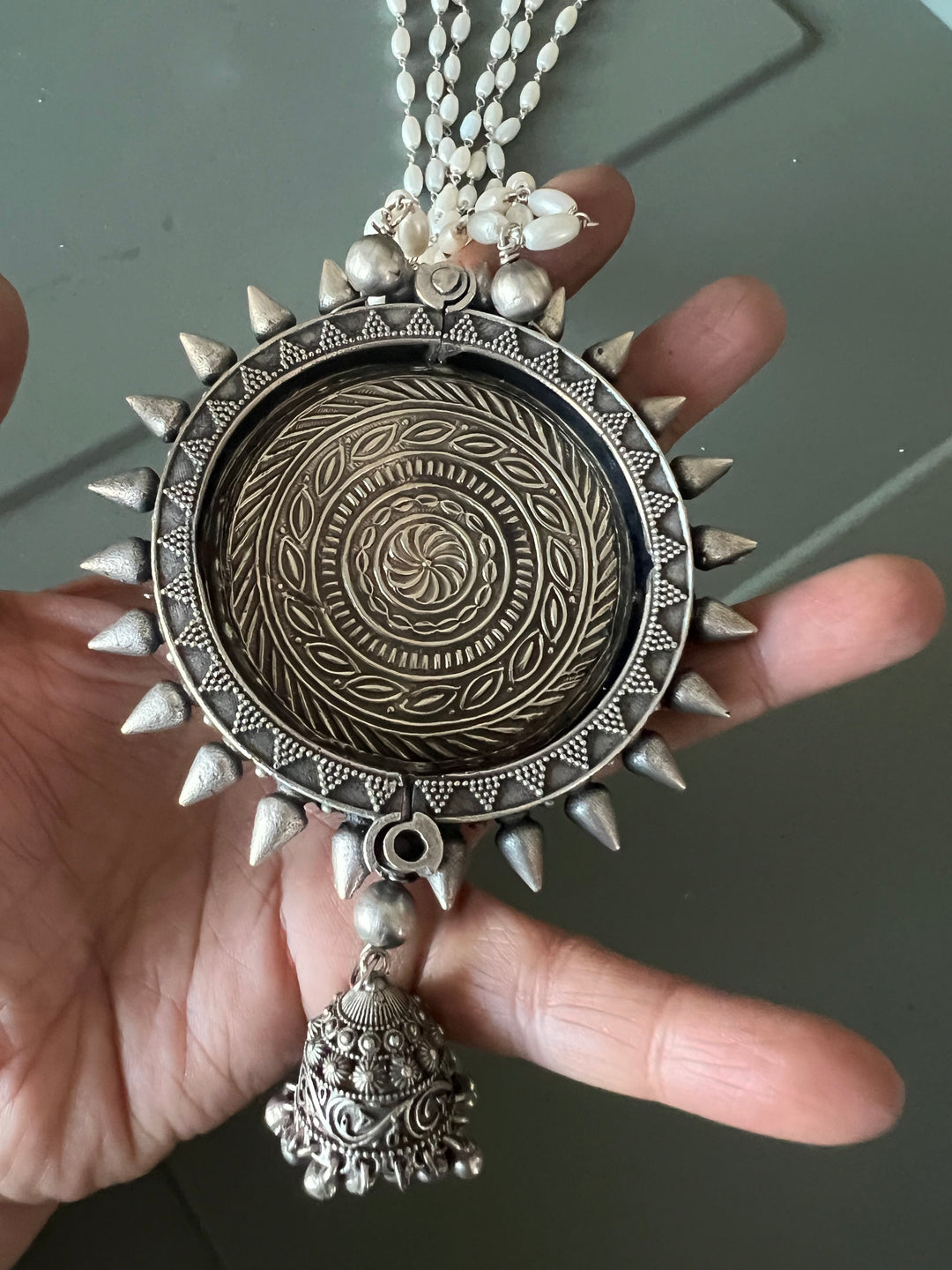 Antique Hand painted Pendant Necklace - Premium Quality Craftsmanship