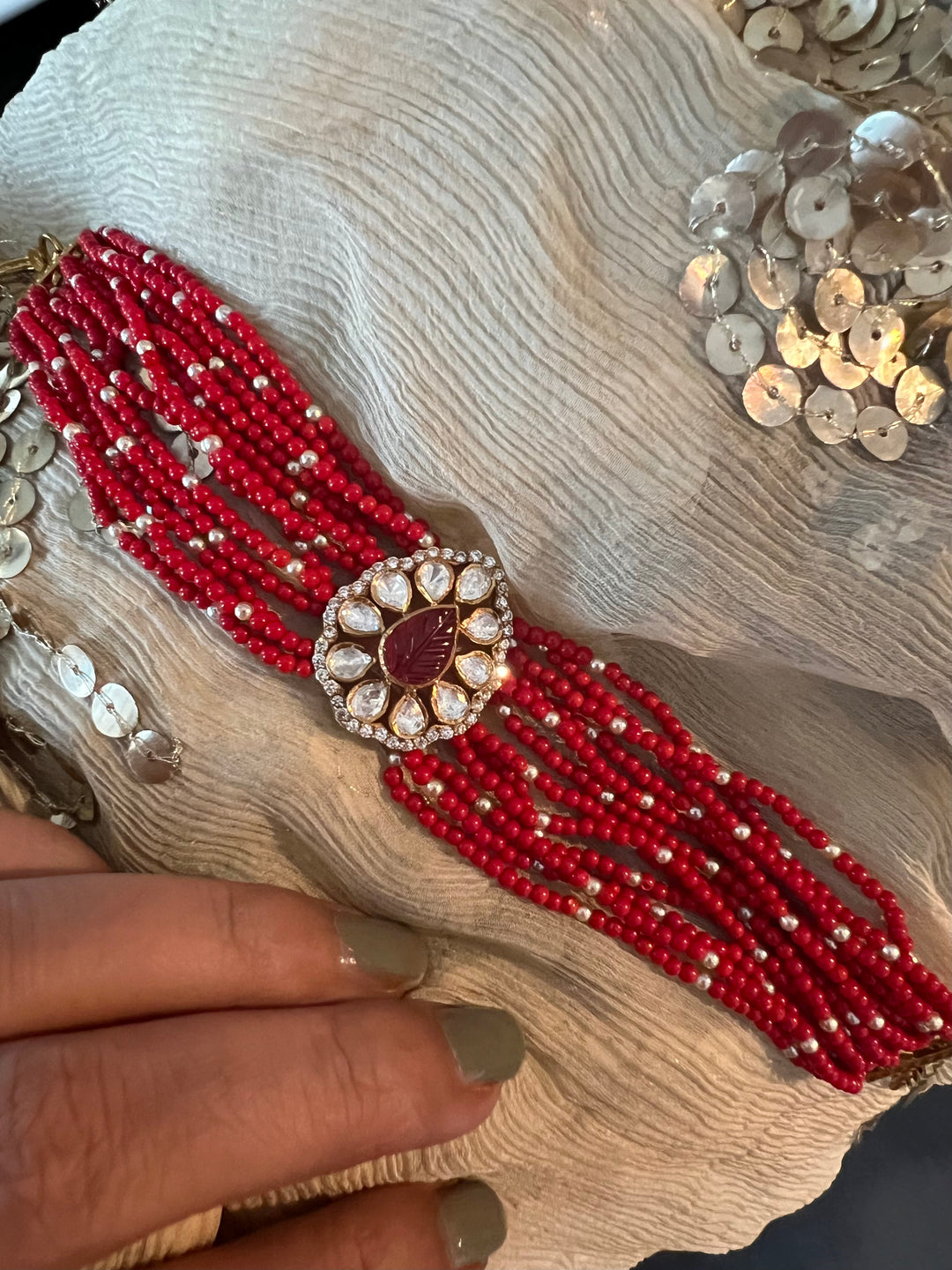 Exquisite 925 Silver Polki Bracelet - Unparalleled Quality and Style