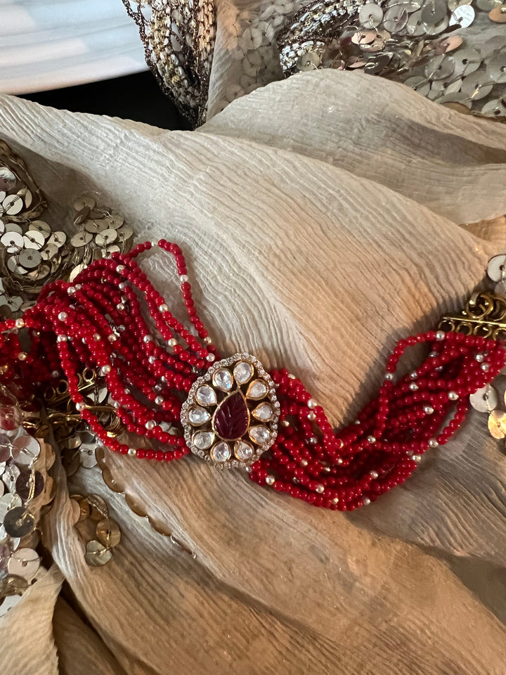 Exquisite 925 Silver Polki Bracelet - Unparalleled Quality and Style