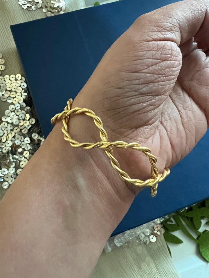 Beautiful Natural Raw Stone Open Cuff