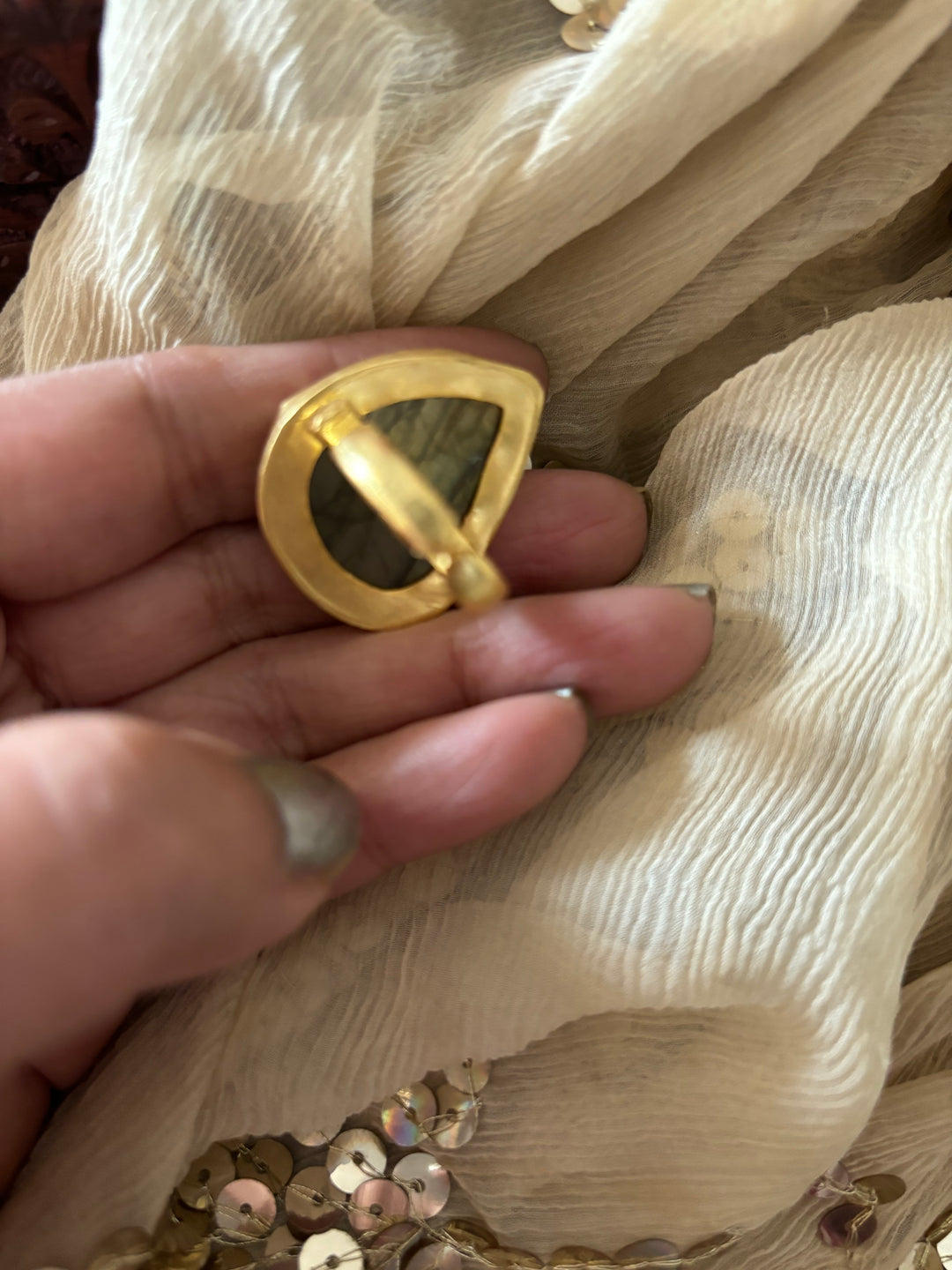 Natural Labradorite Ring