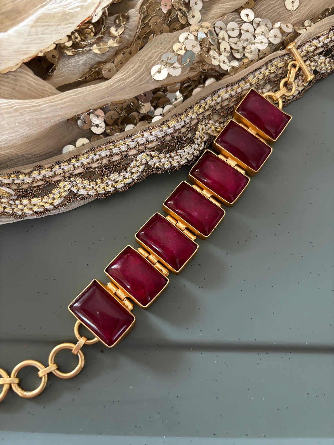 SHIVKA Ruby Red Bracelet