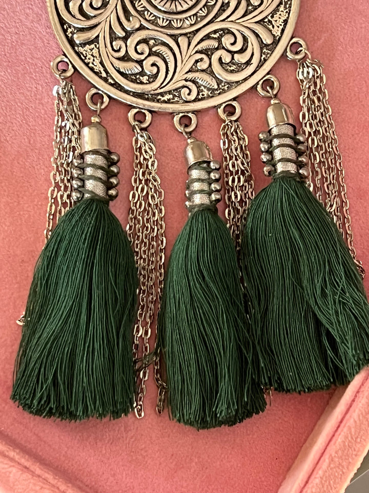 Divine Ganesha Tribal Brass Necklace