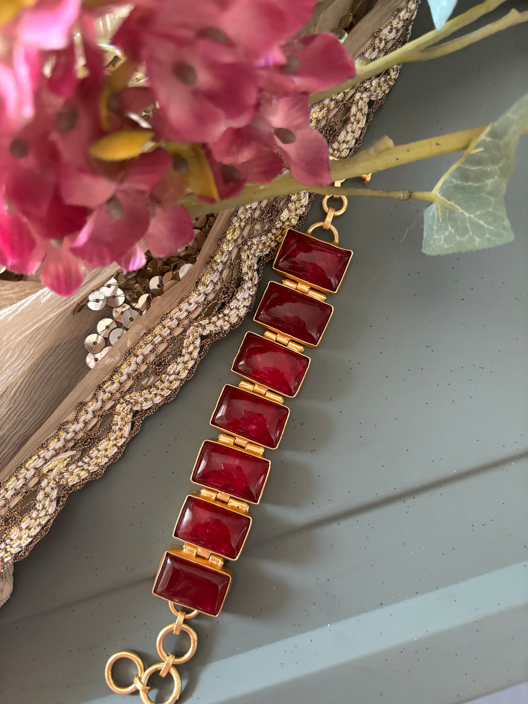SHIVKA Ruby Red Bracelet