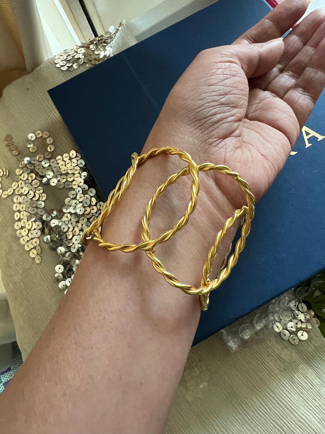 Beautiful Natural Raw Stone Open Cuff