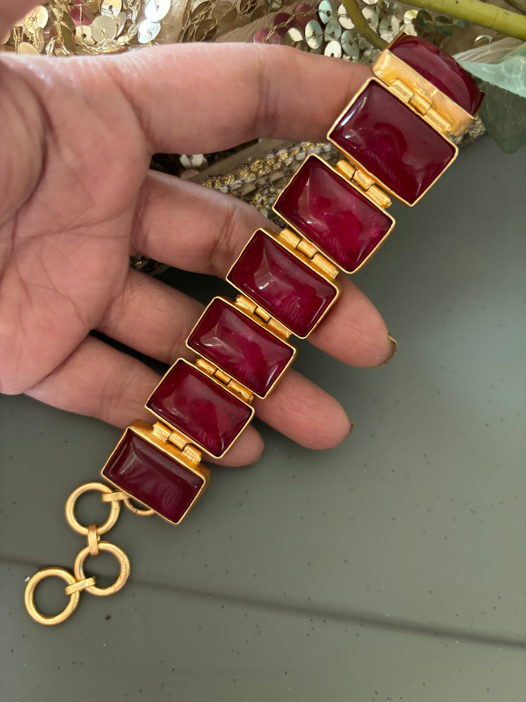 SHIVKA Ruby Red Bracelet