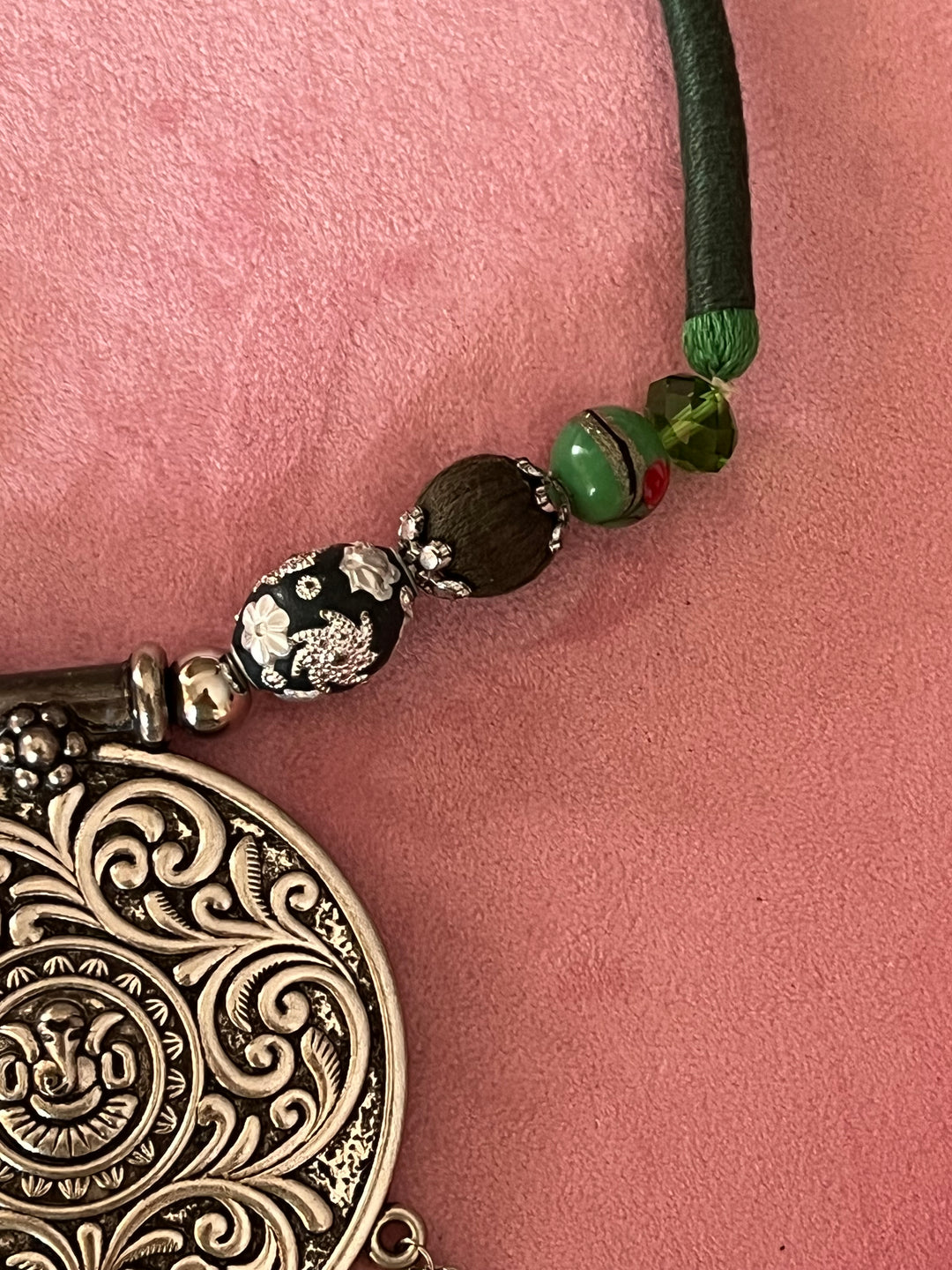 Divine Ganesha Tribal Brass Necklace