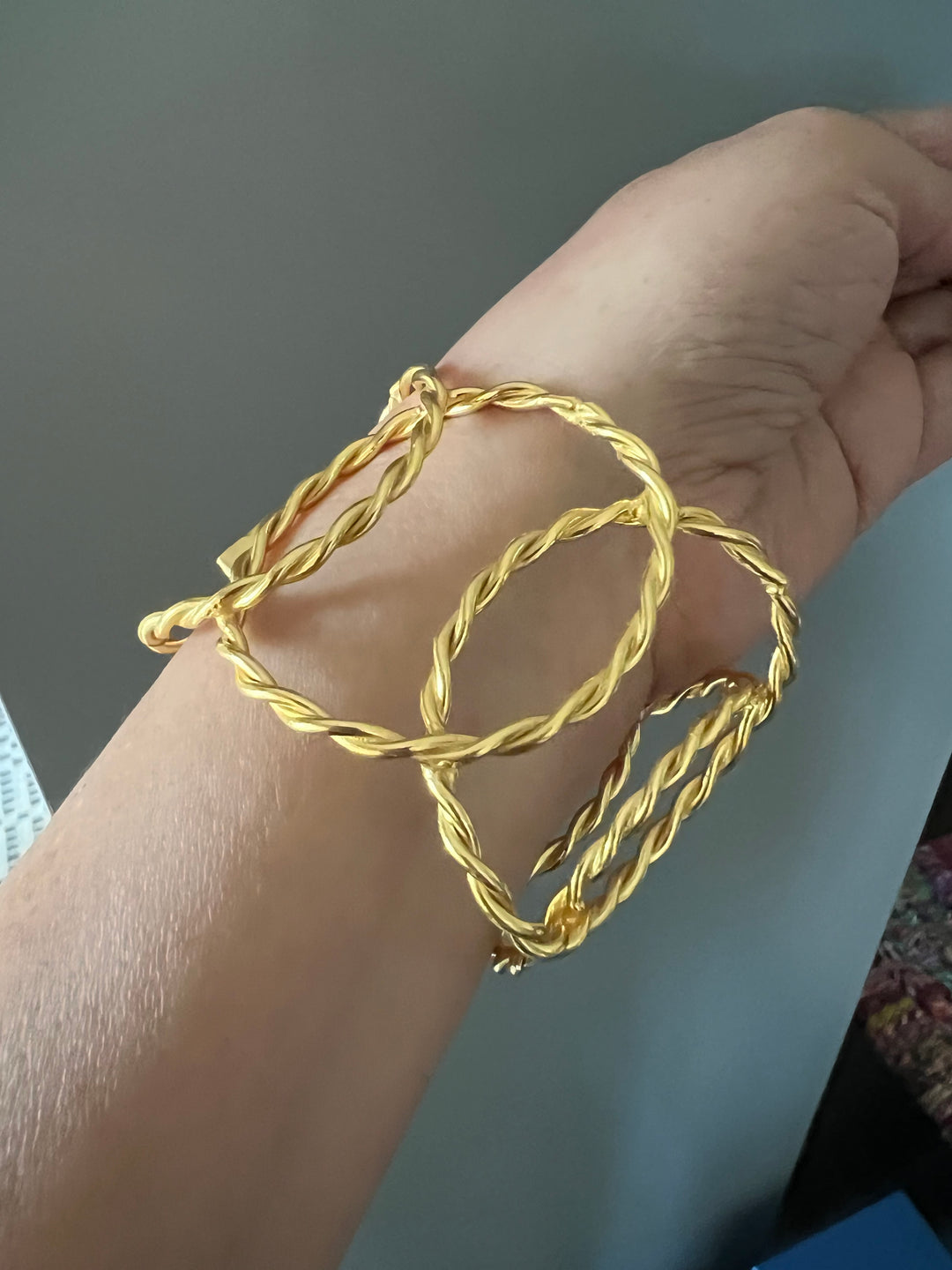 Beautiful Natural Raw Stone Open Cuff