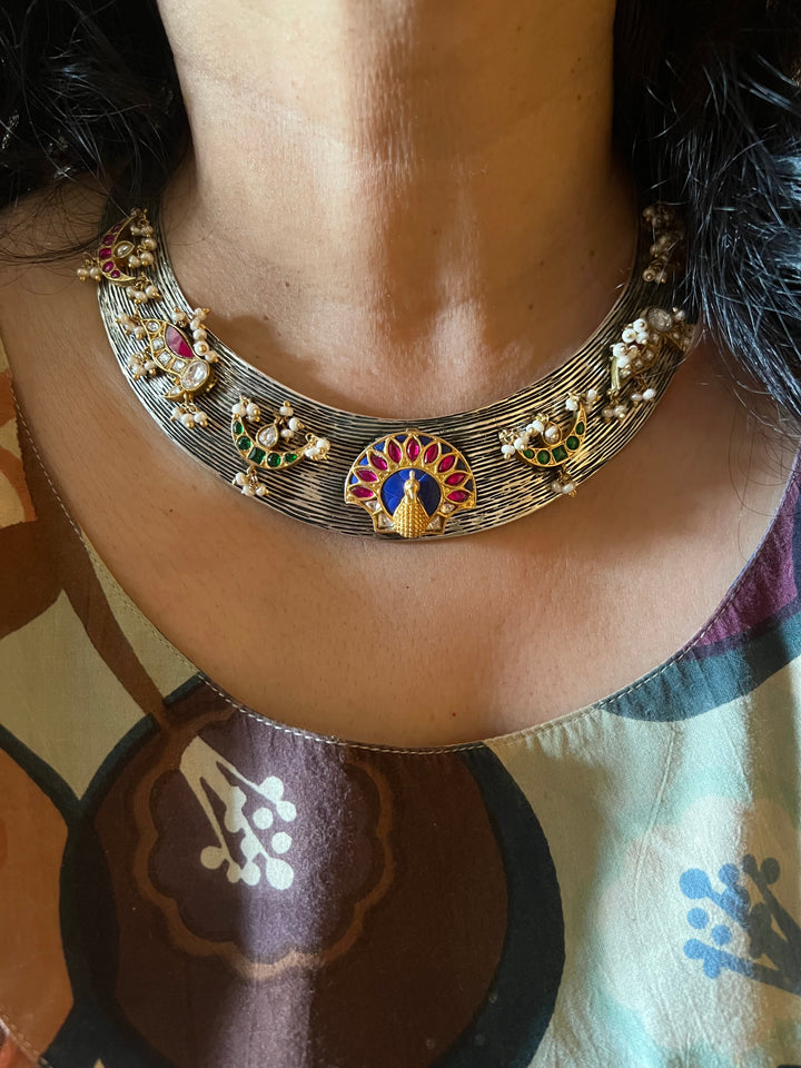 Peacock Motif 925 Silver Necklace - Premium Quality Craftsmanship