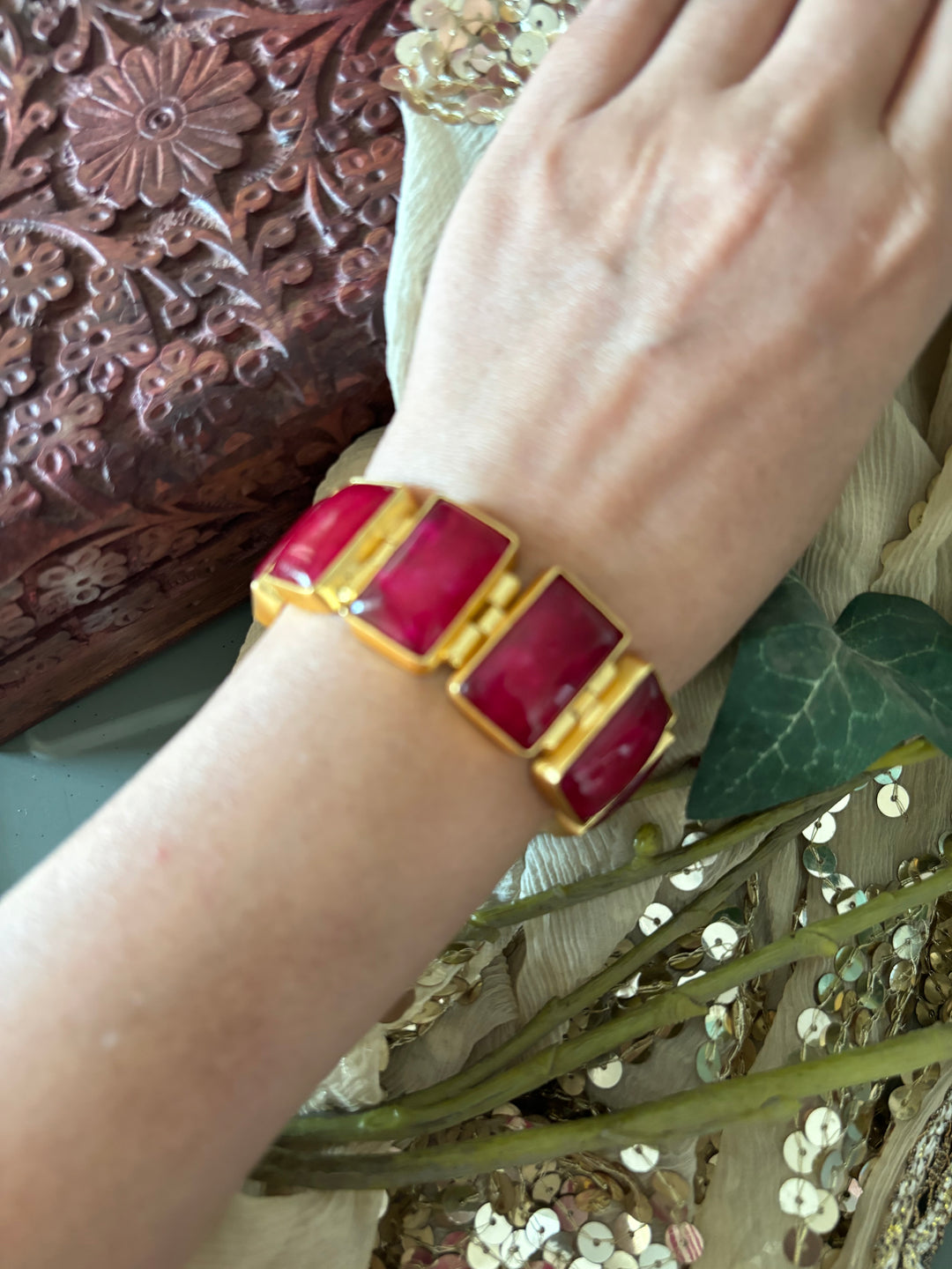 SHIVKA Ruby Red Bracelet