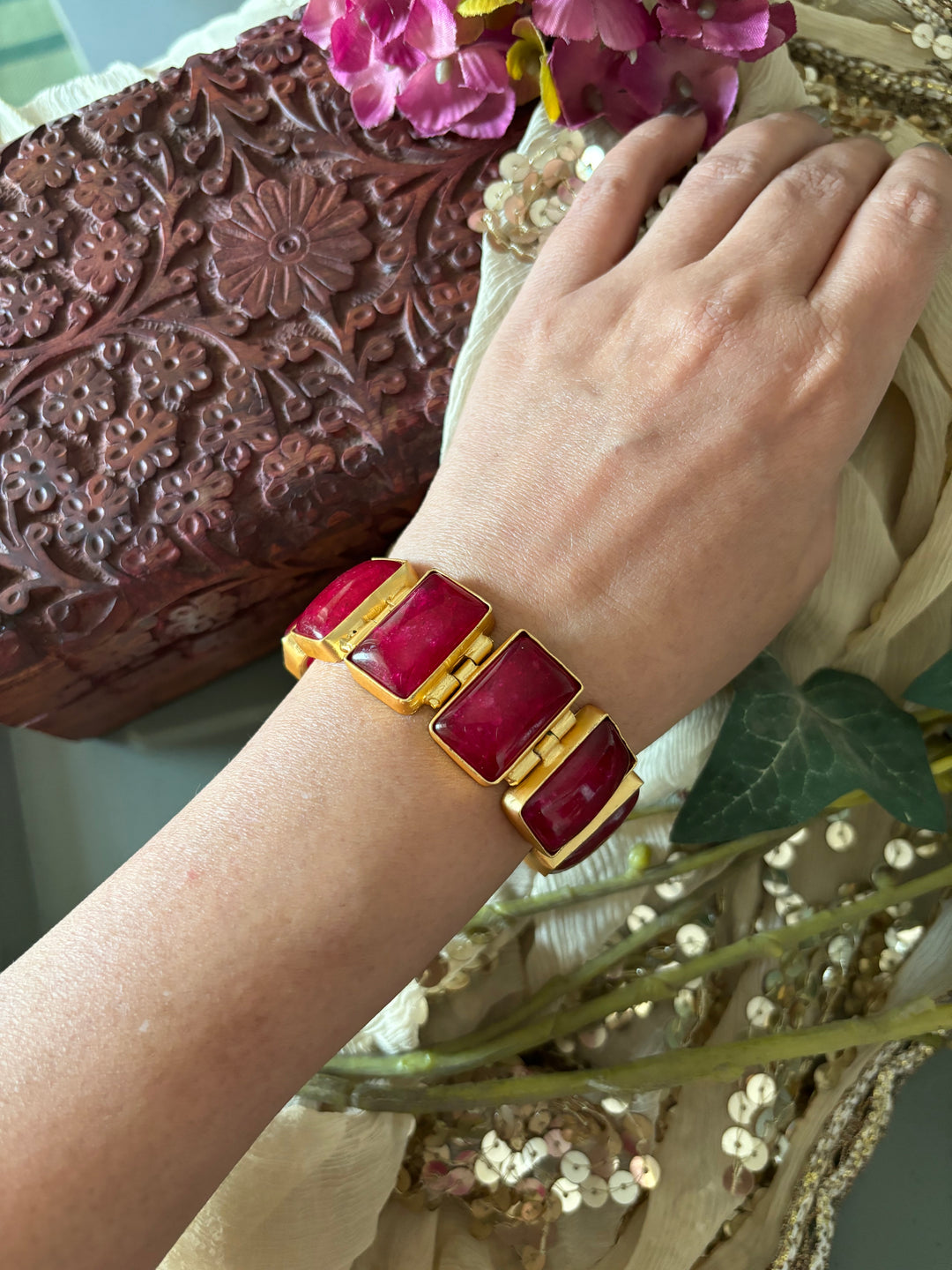 SHIVKA Ruby Red Bracelet