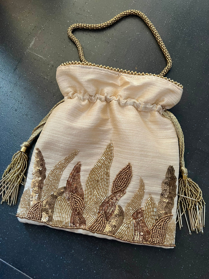 Velvet Embroidered Potli Bag