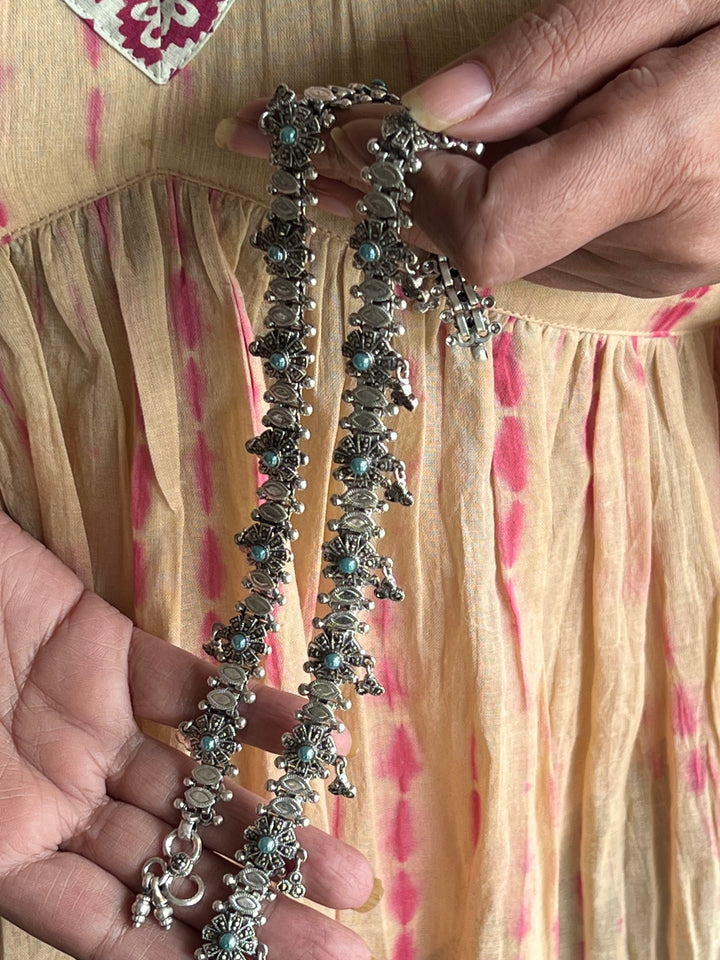 Pure 925 Silver Marcasite Anklets- Set of 2