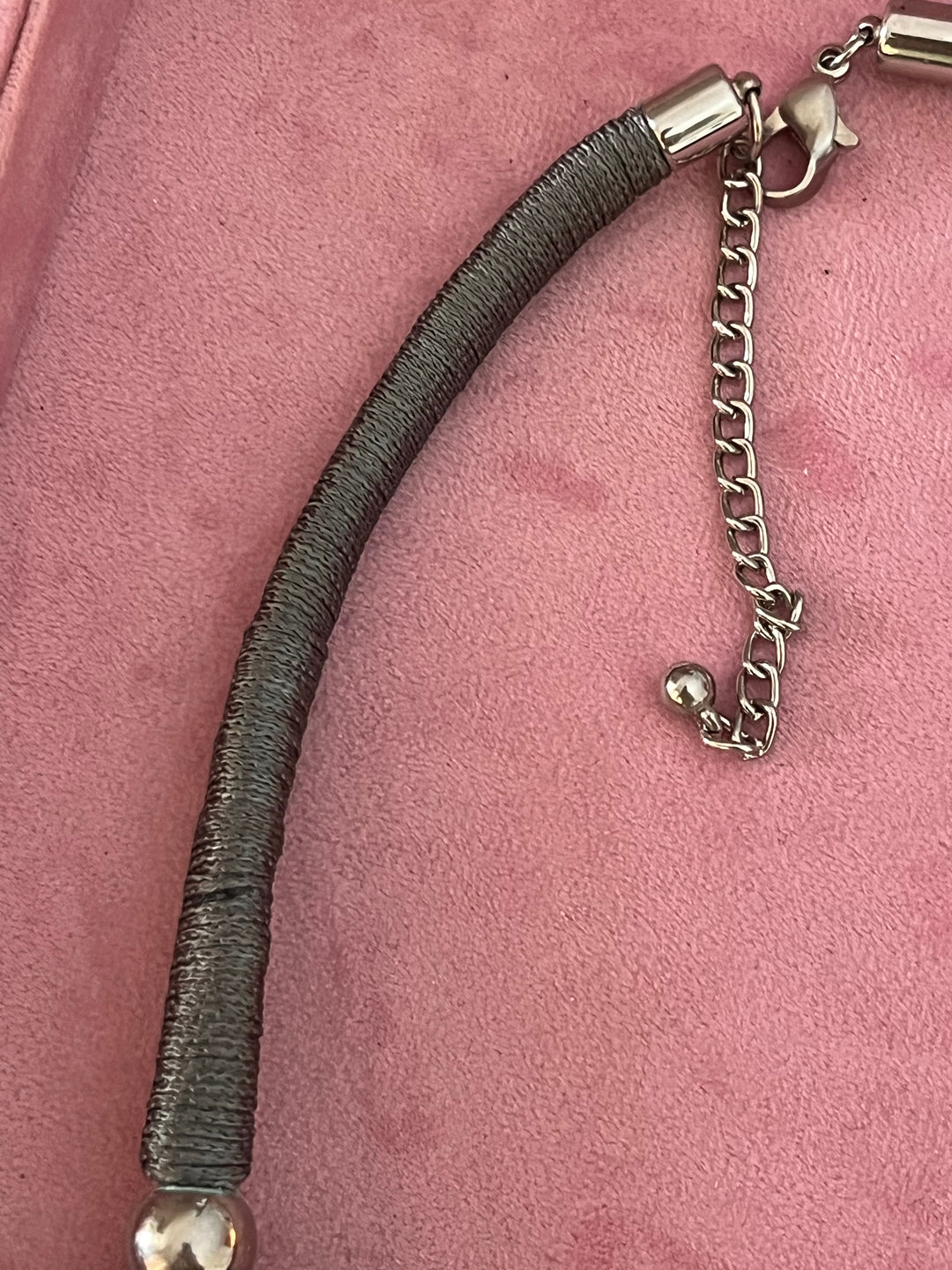 Exquisite Black and Silver Tribal Necklace