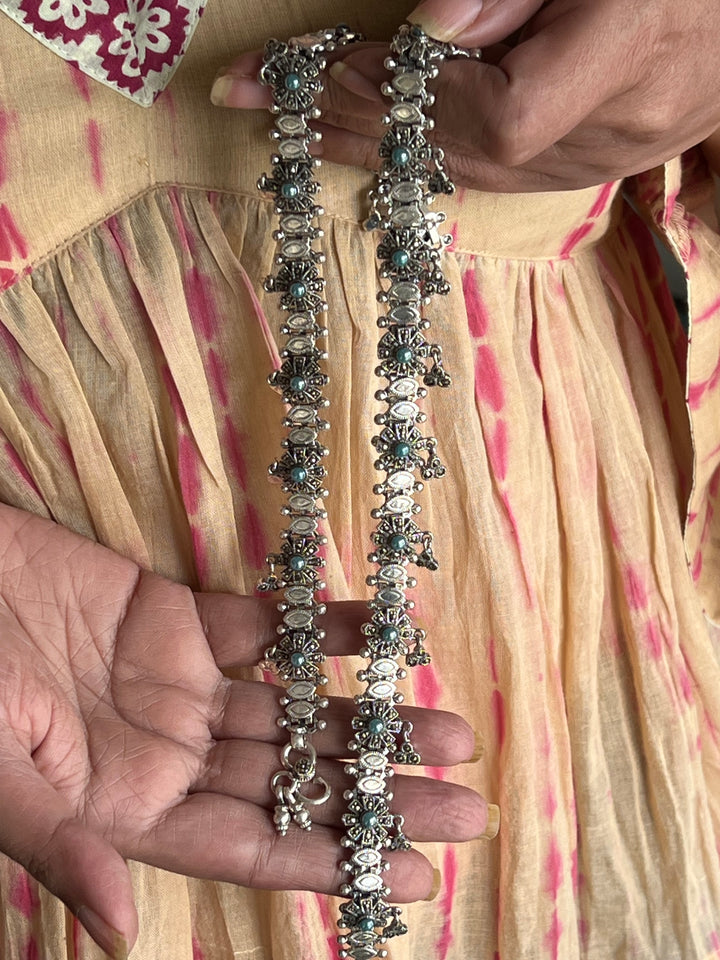 Pure 925 Silver Marcasite Anklets- Set of 2