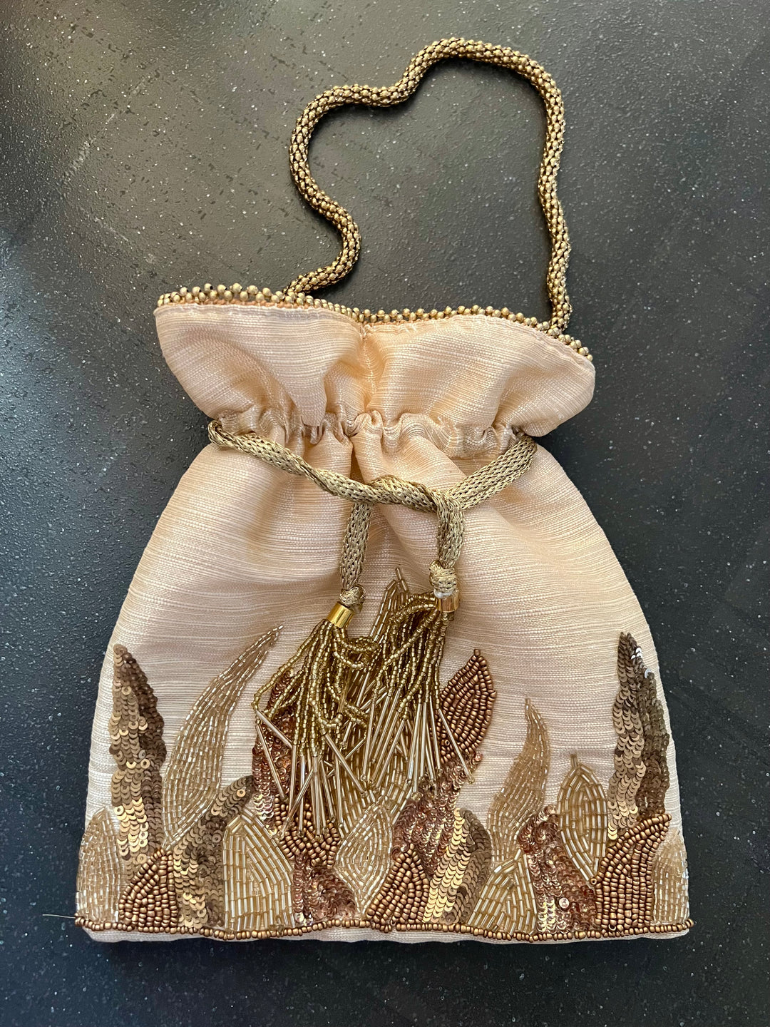 Velvet Embroidered Potli Bag