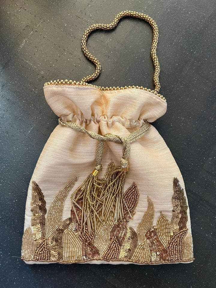 Velvet Embroidered Potli Bag