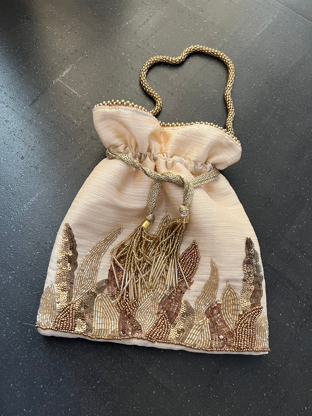 Velvet Embroidered Potli Bag