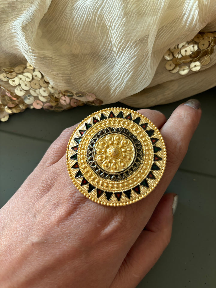 Gold Tone Ring - Perfect for Destination Weddings, Gold Replica
