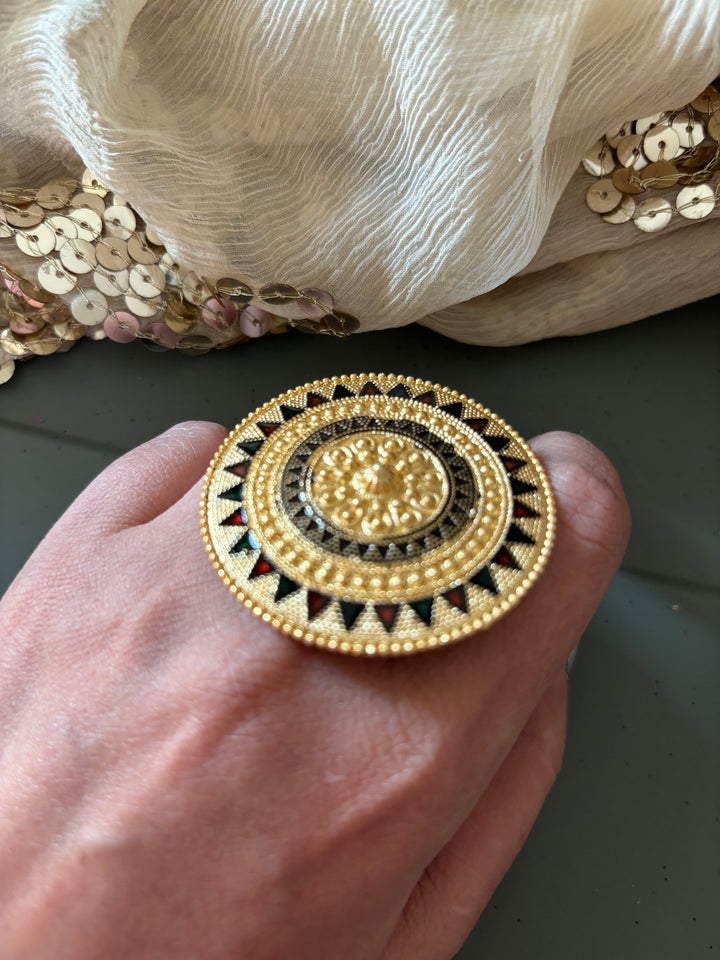 Gold Tone Ring - Perfect for Destination Weddings, Gold Replica