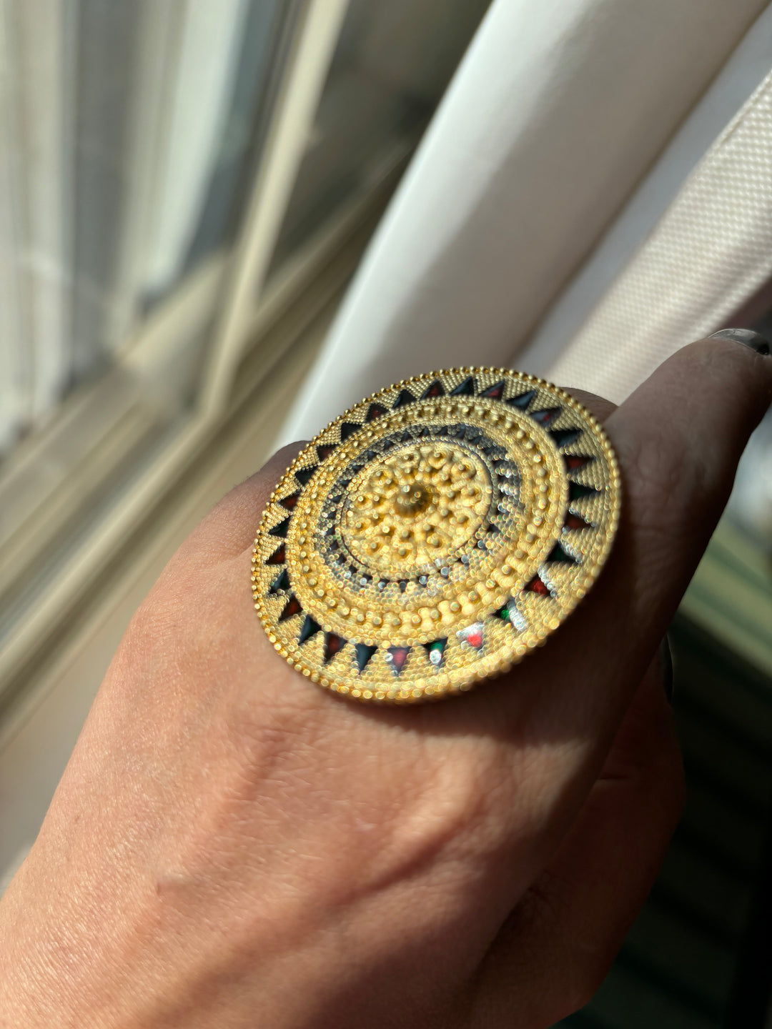 Gold Tone Ring - Perfect for Destination Weddings, Gold Replica