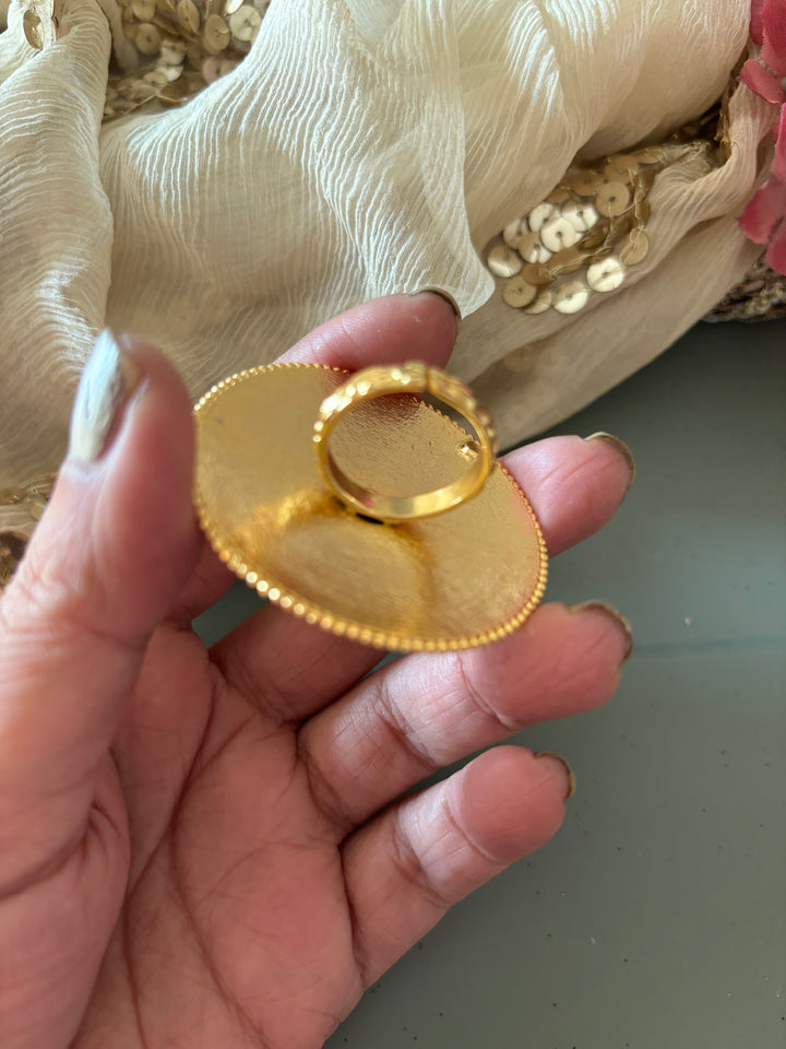 Gold Tone Ring - Perfect for Destination Weddings, Gold Replica