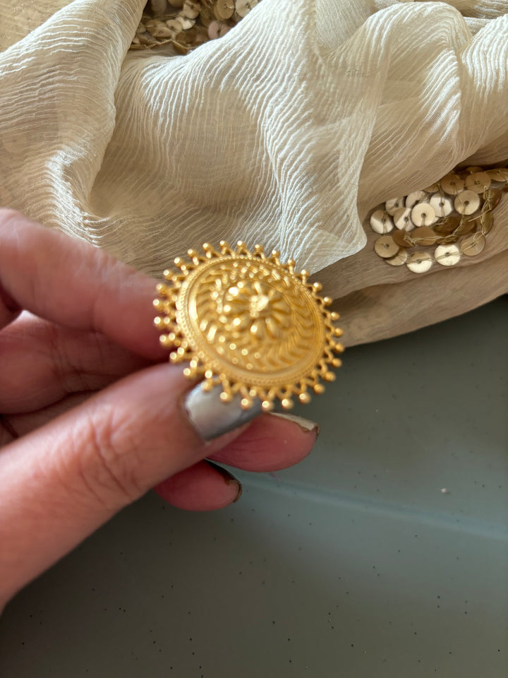 Gold Tone Ring - Perfect for Destination Weddings, Gold Replica