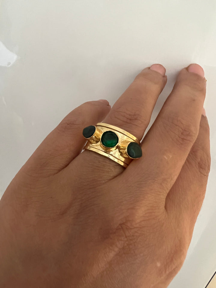 Chrome Diopside Ring