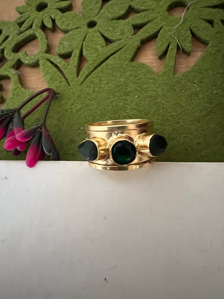 Chrome Diopside Ring