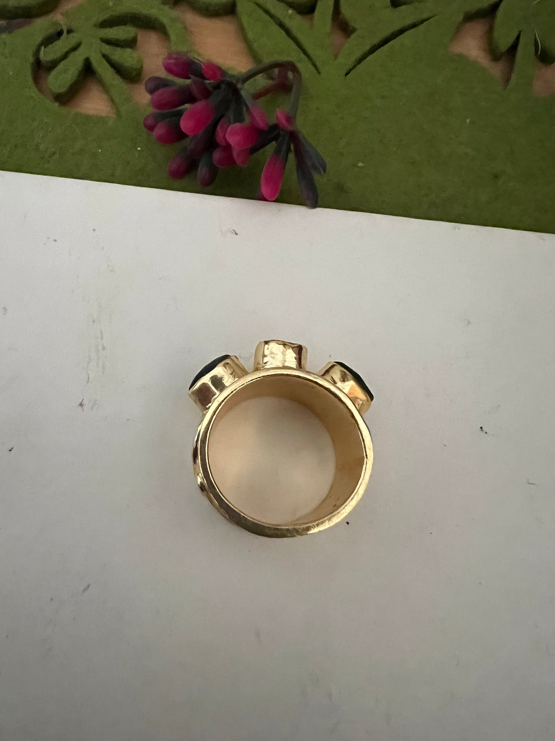 Chrome Diopside Ring