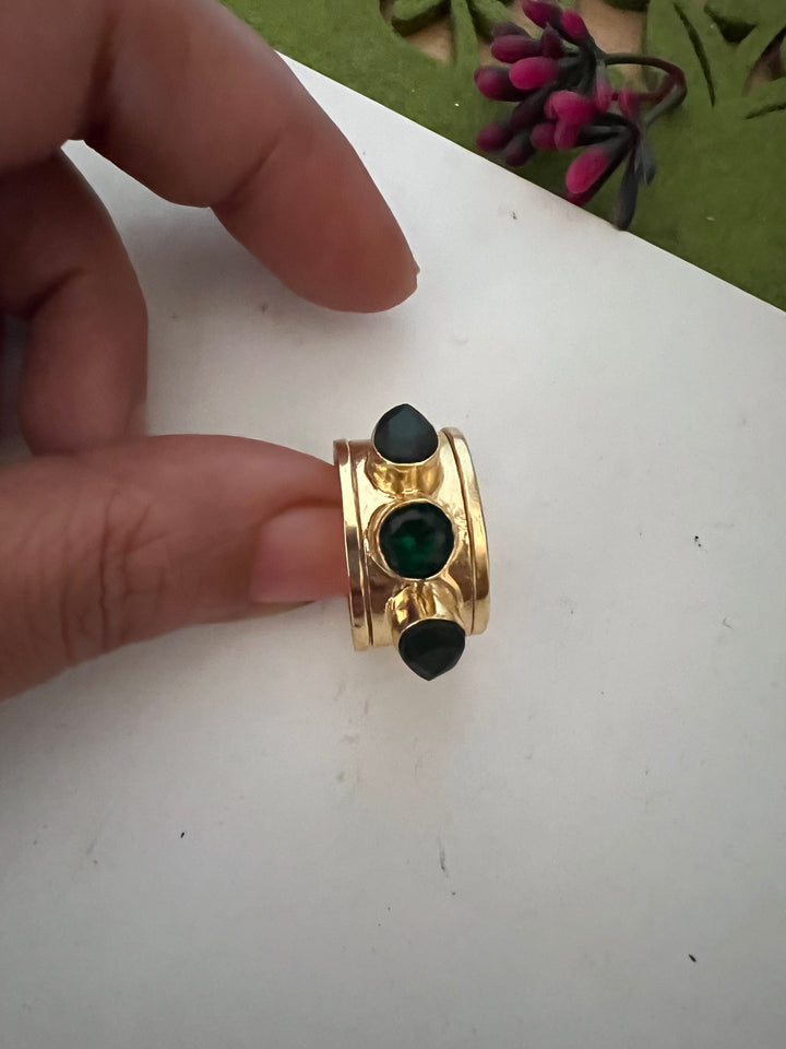 Chrome Diopside Ring
