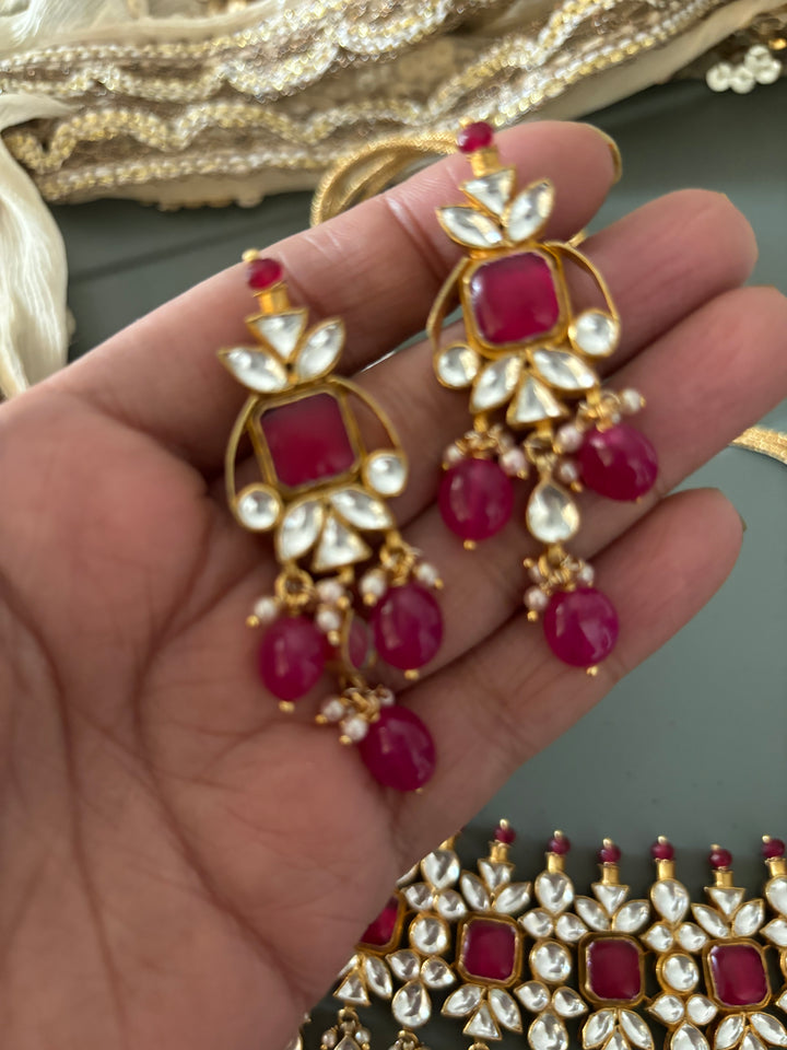 Gorgeous Pachi Kundan Choker with Earrings