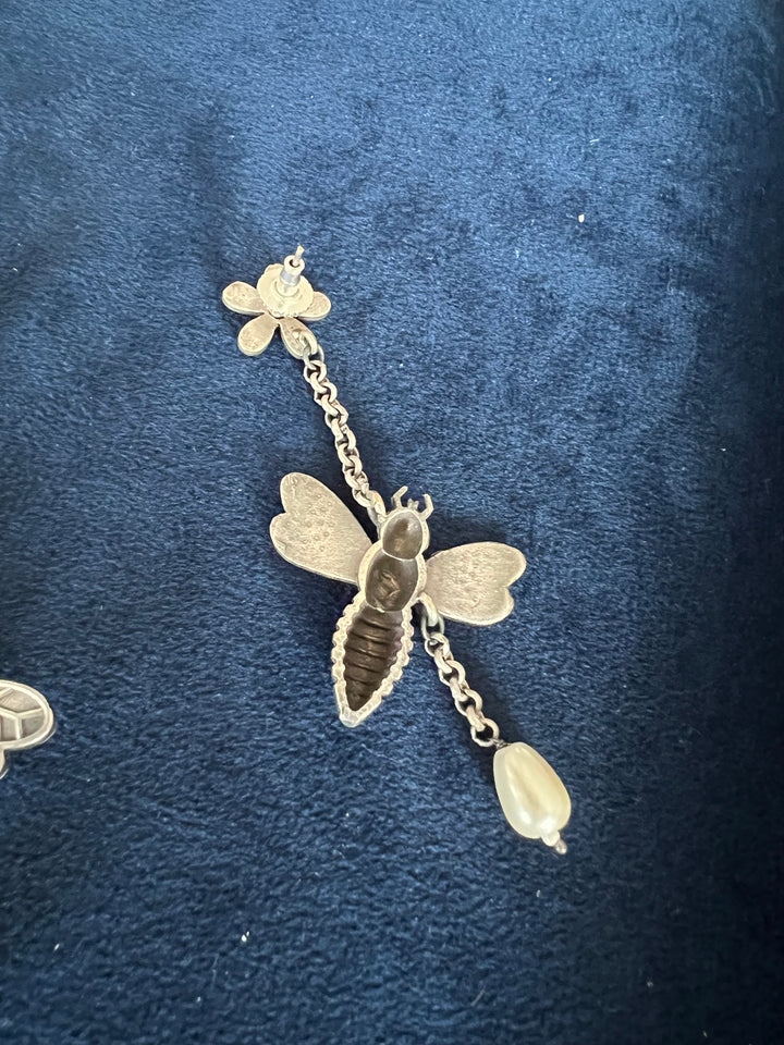 Brass Butterfly Danglers